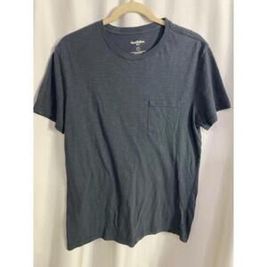 Goodfellow Short Sleeve Tee Charcoal/Navy w/Pocket Men's Size M